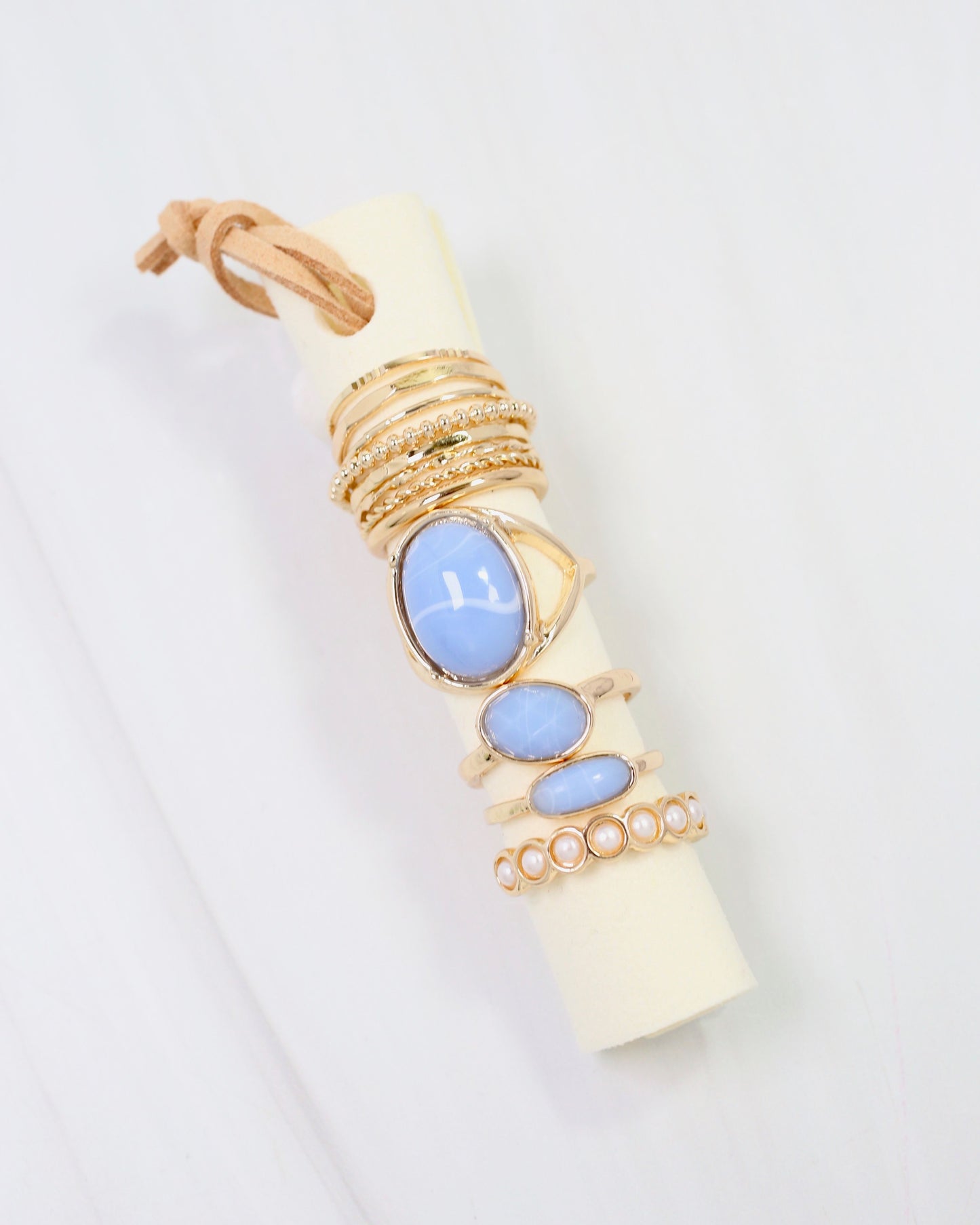 Faribault 12 Piece Ring Set Blue