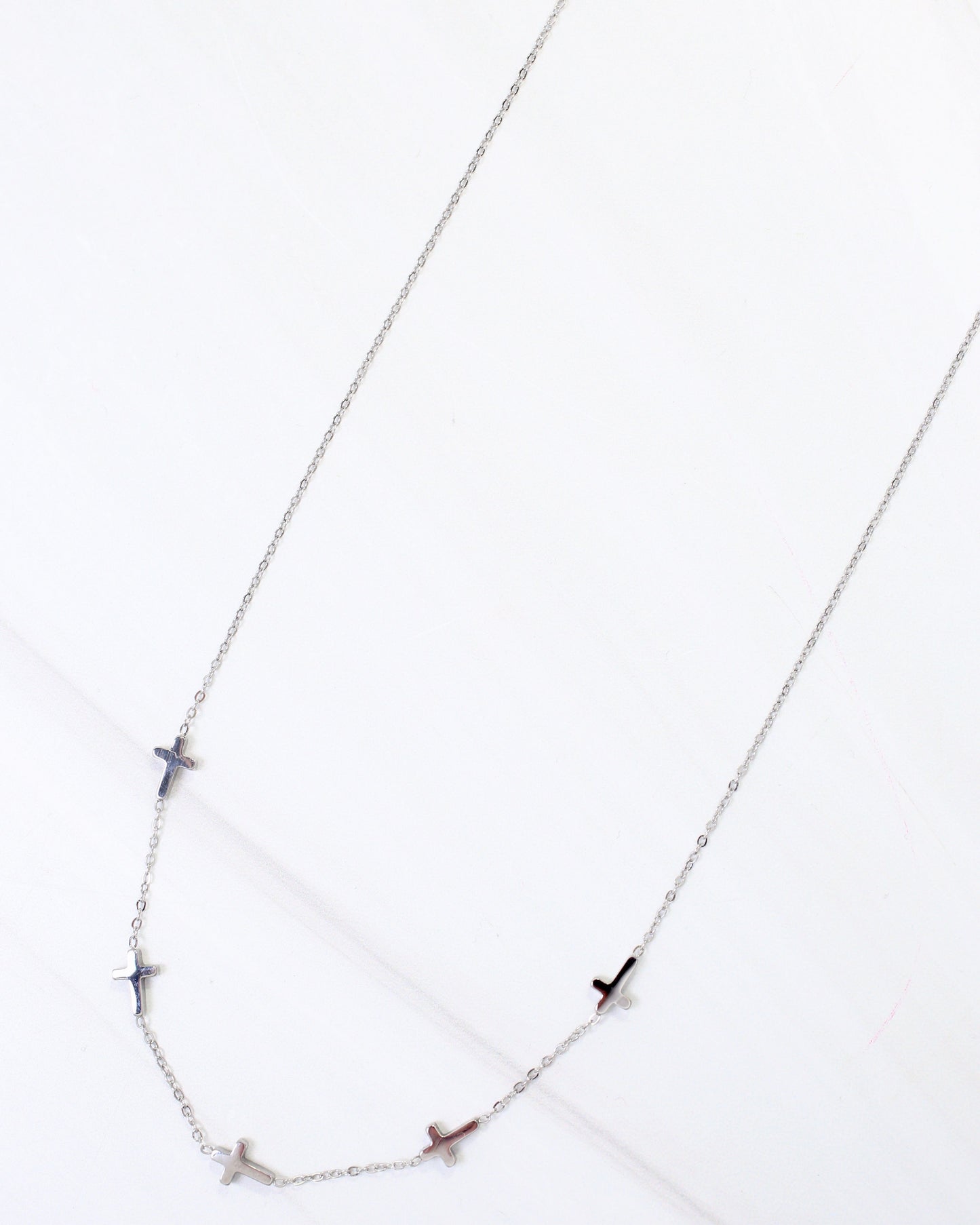 Gunnison Cross Necklace WP Silver