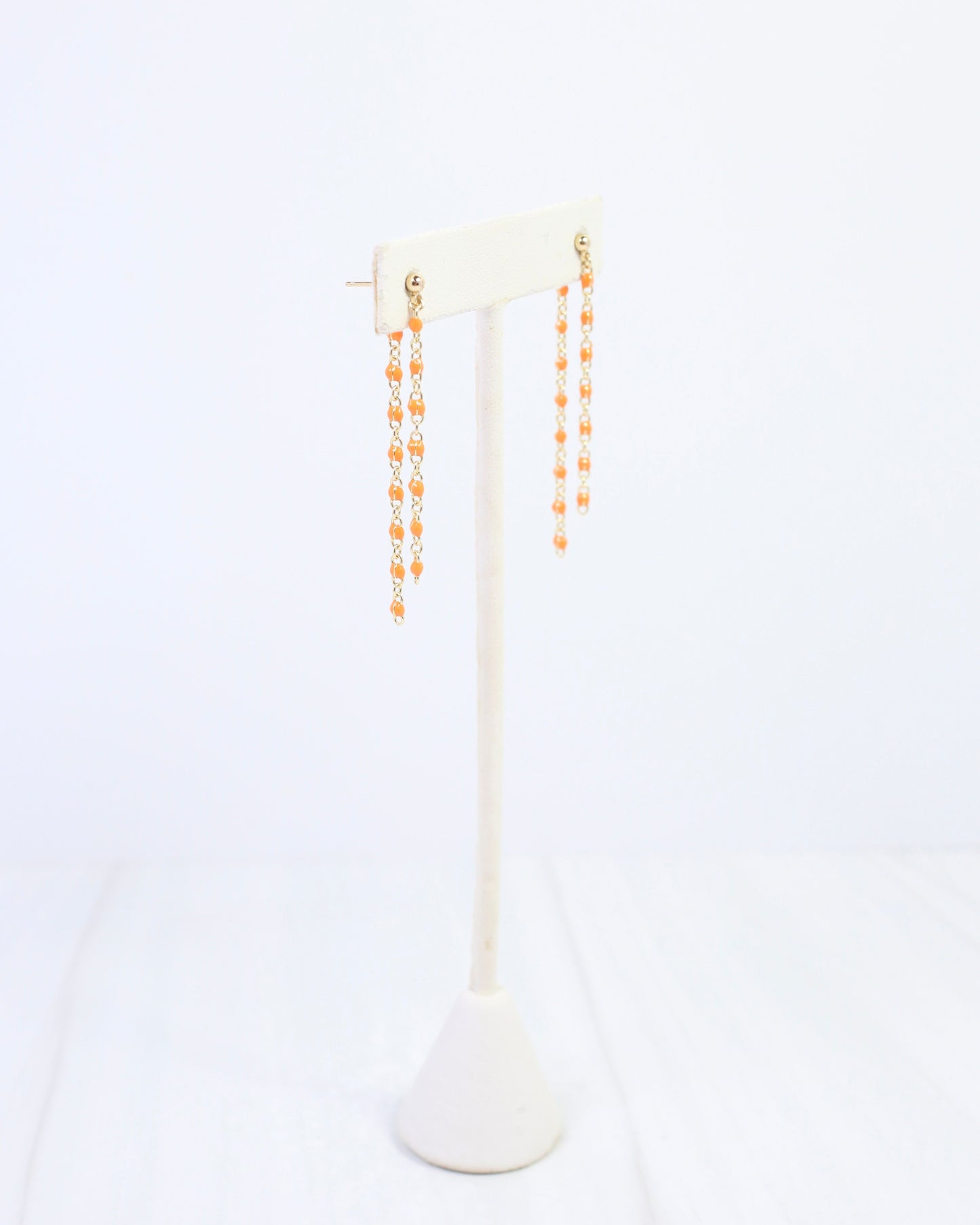 LuLu Chain Drop Earring Orange