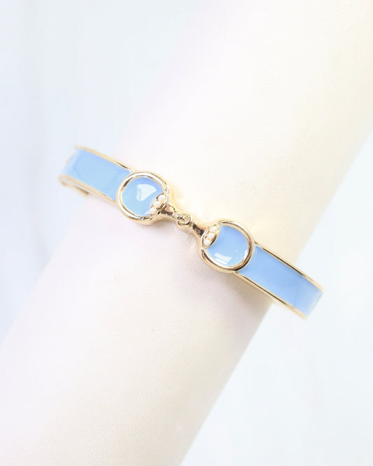 Kaylen Horsebit Hinged Bracelet Blue