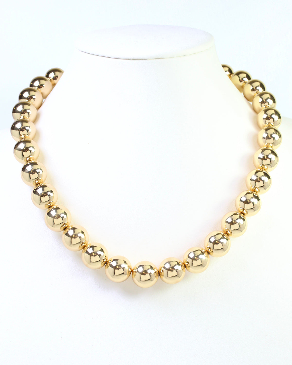 Bimini Large Bead Necklace Gold
