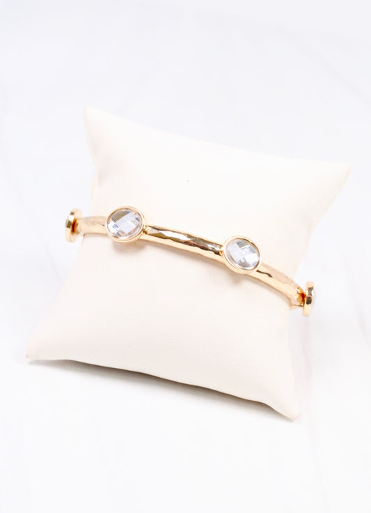 Khan Stone Stretch Bracelet Gold