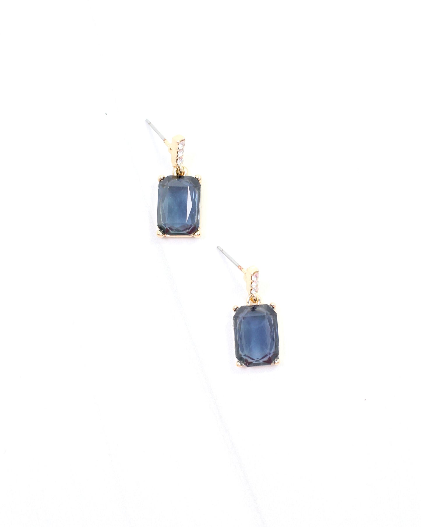 Dalton Crystal Drop Earring Sapphire