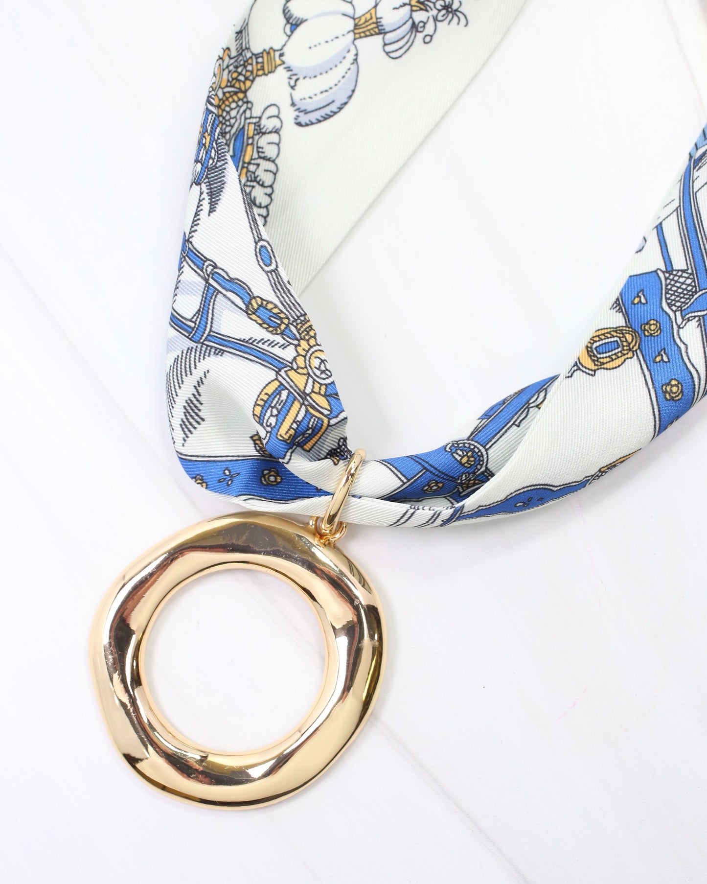 Louisville Large Circle Charm Gold