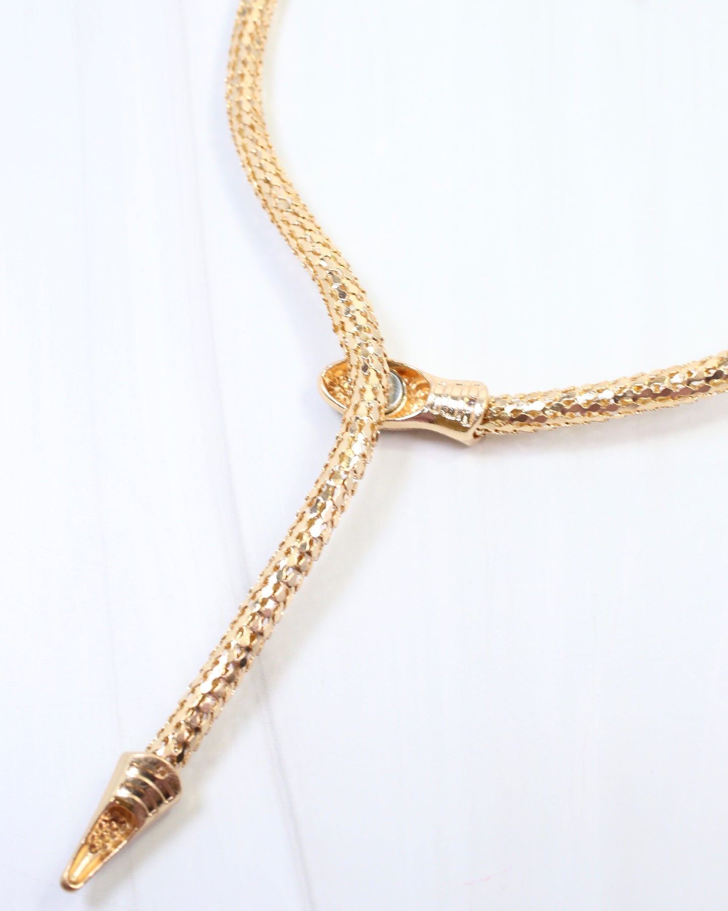 New Platz Snake Necklace Gold