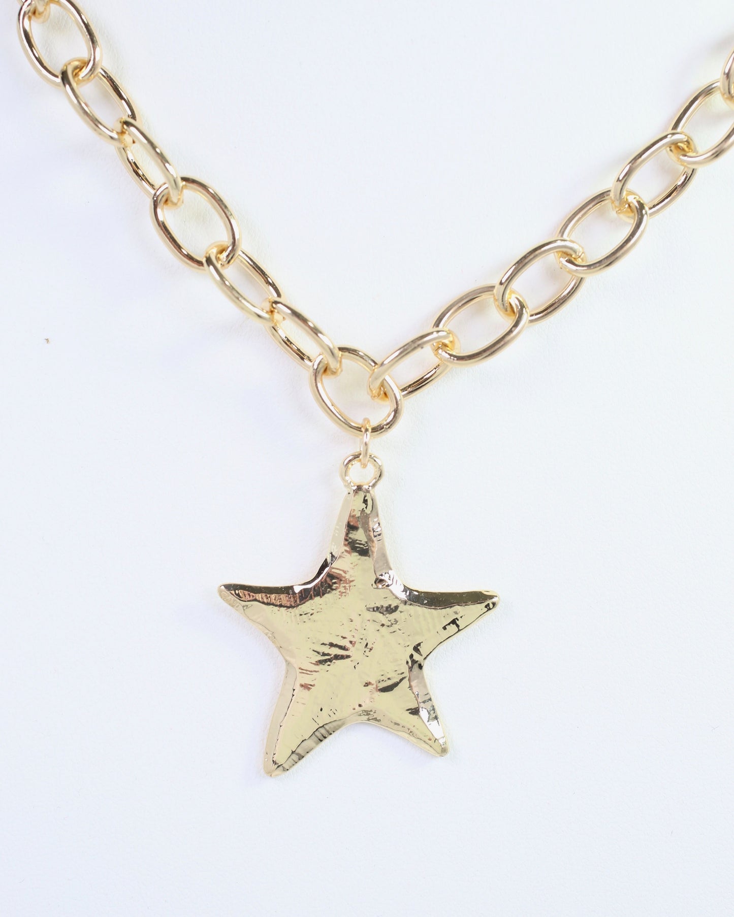 Moonie Star Link Necklace Gold