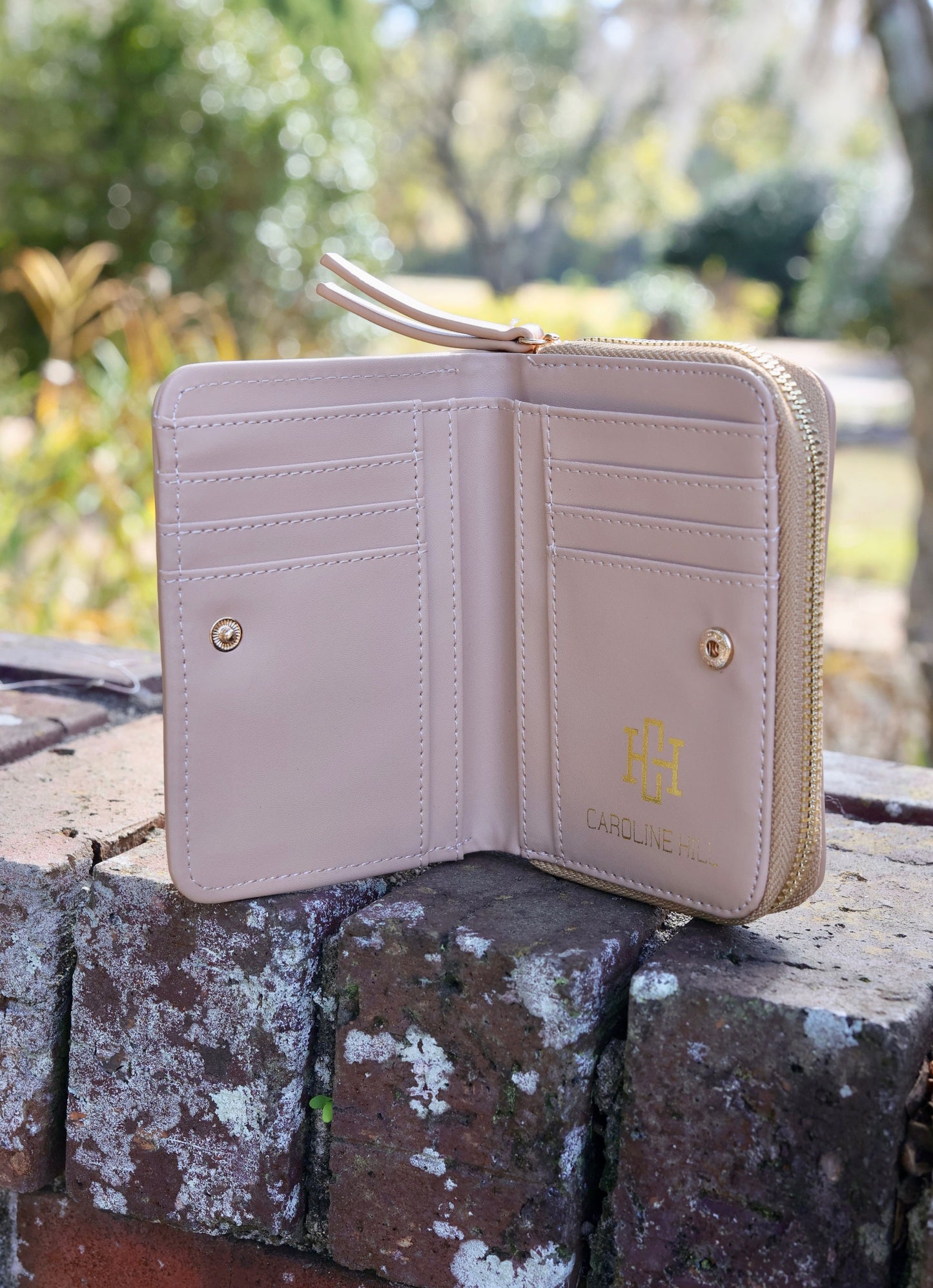 Nadine Zippered Wallet NATURAL TAN