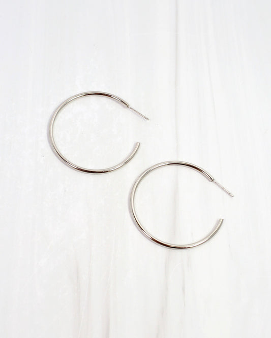 Edenton Hoop Earring WP Silver
