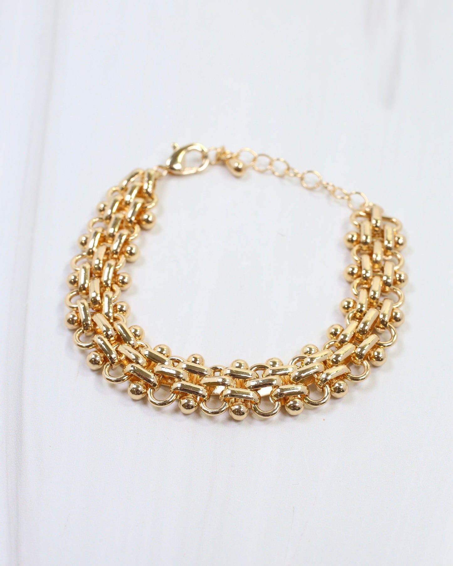 Ally Intricate Chain Bracelet Gold