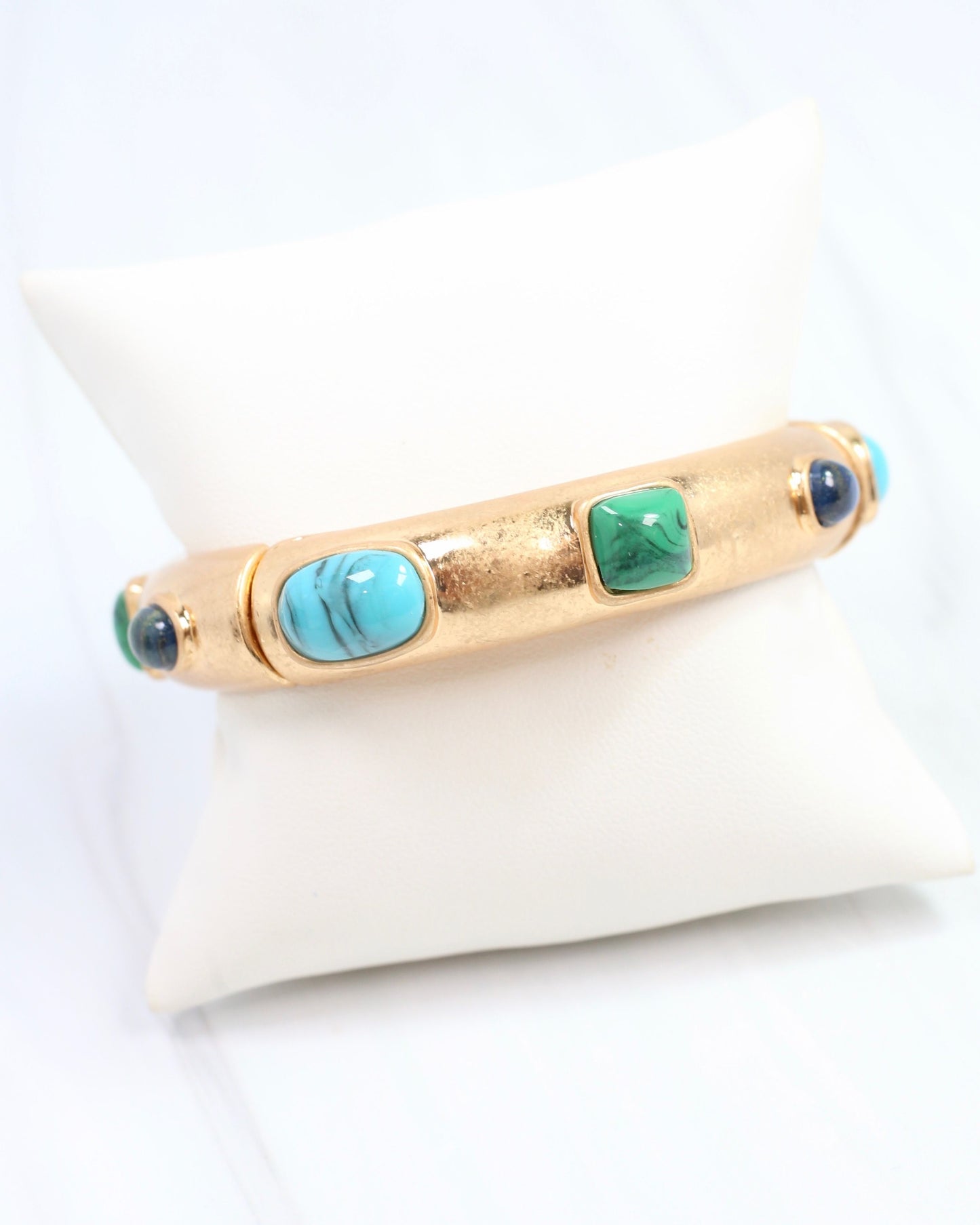 Really Regal Stone Stretch Bracelet Turquoise