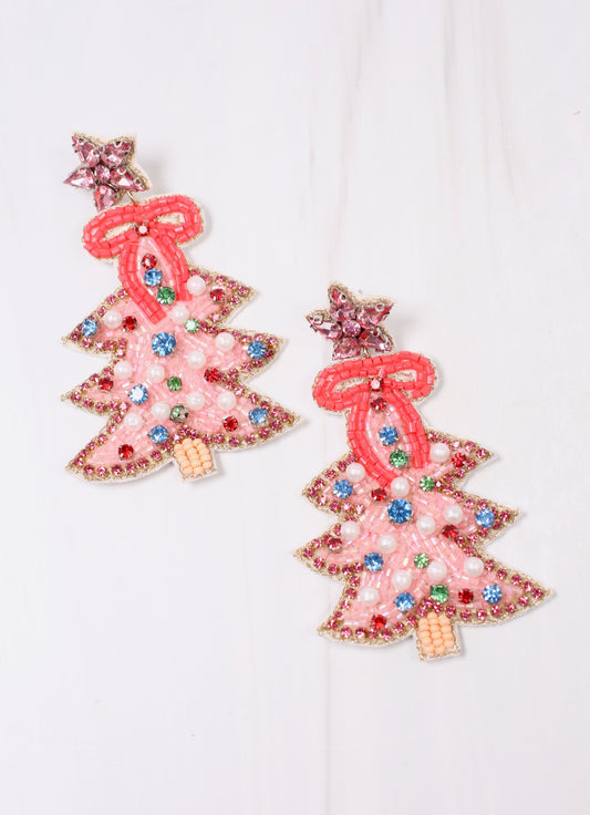 Trim the Tree Earring PINK