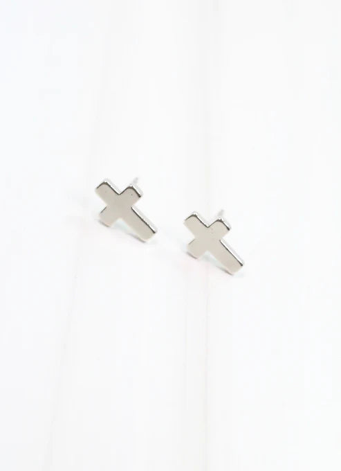 Christy Cross Earring SILVER