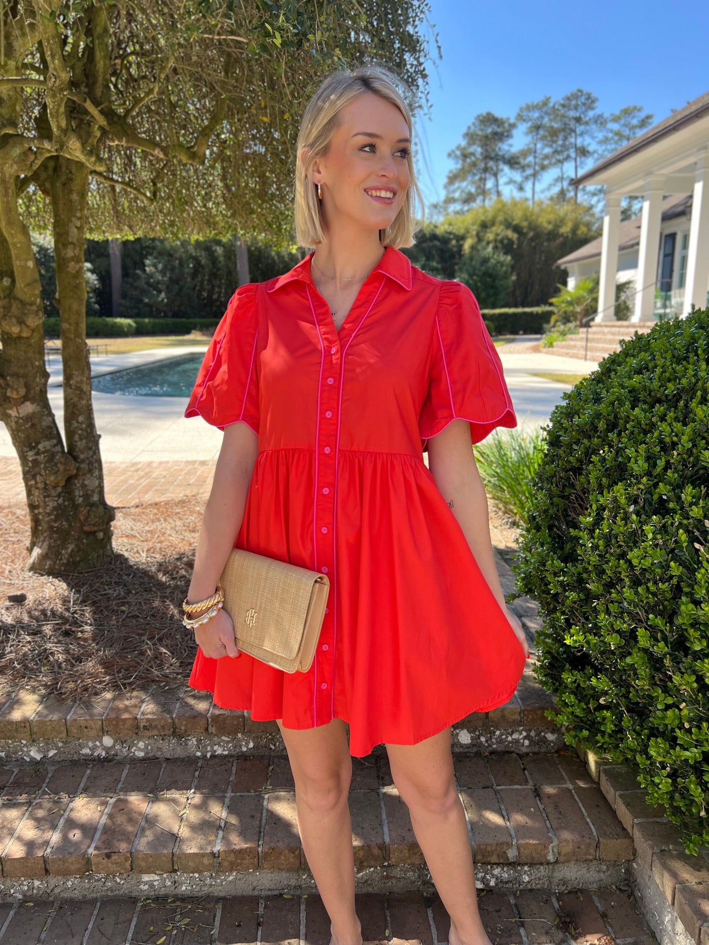 Tulip Season Red Mini Dress