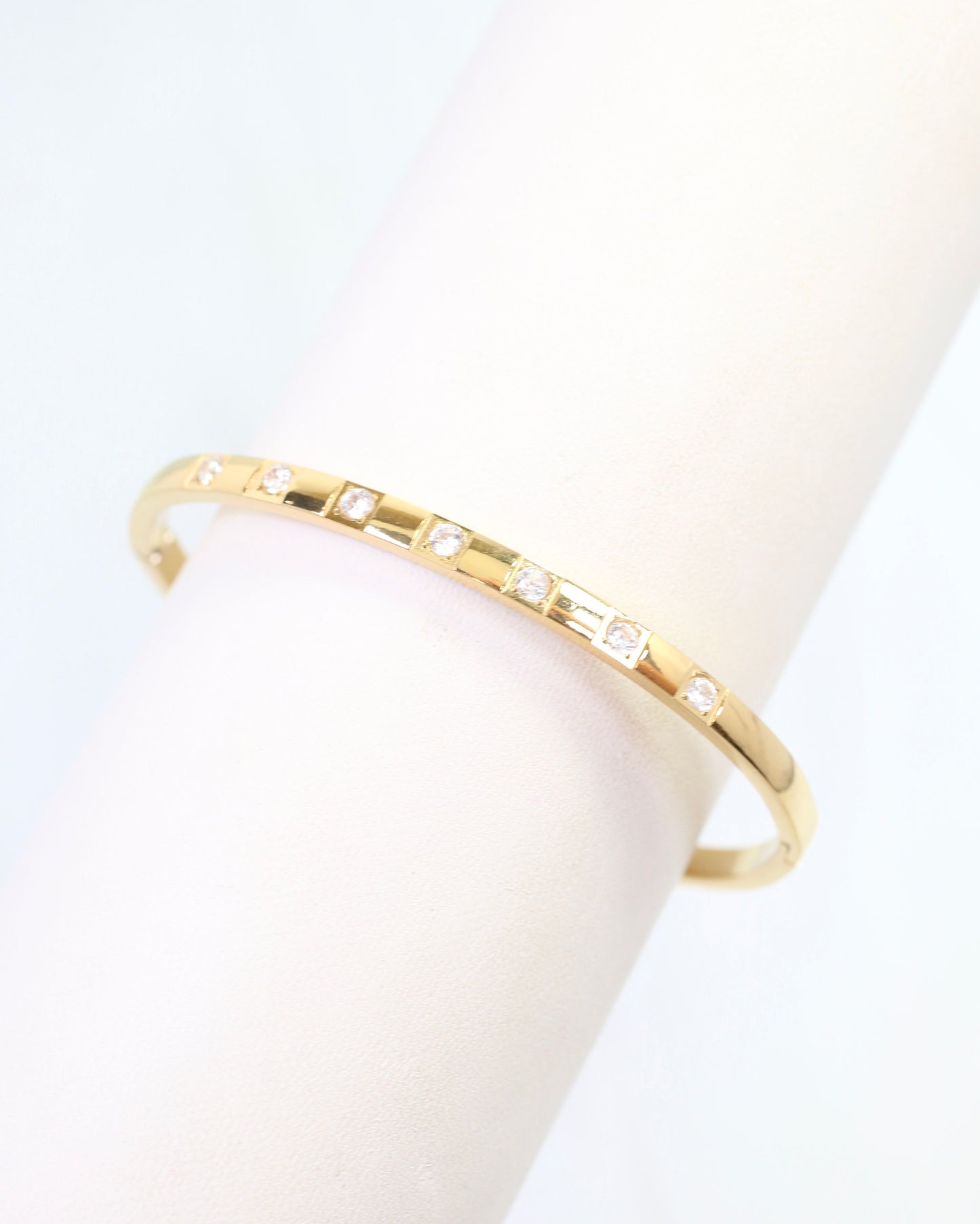 Connie CZ Cuff Bracelet WP Gold