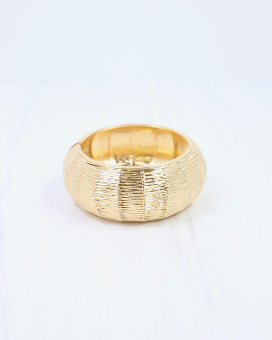 Coney Island Woven Hinged Bracelet Gold