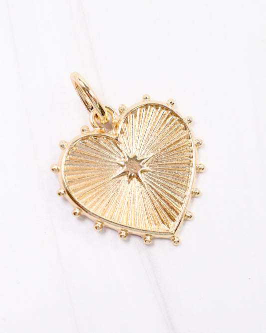 Harrison Heart Charm Gold