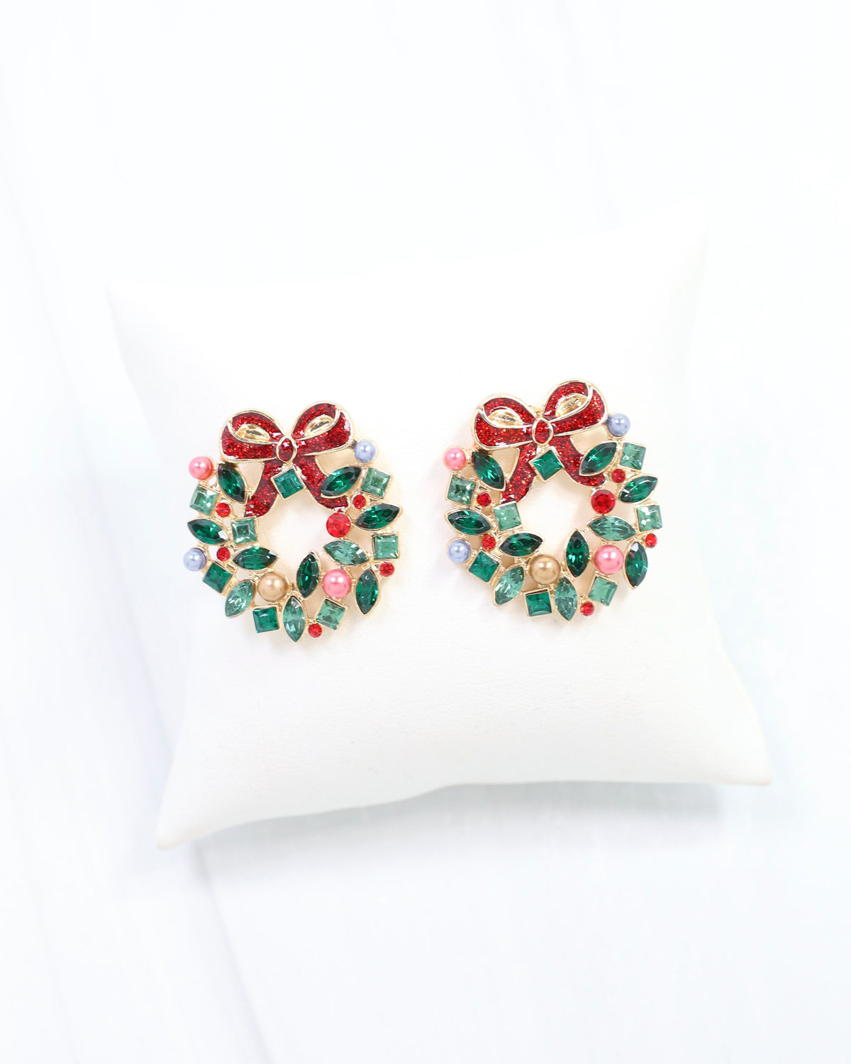 Woodsey Wreath Earring Green