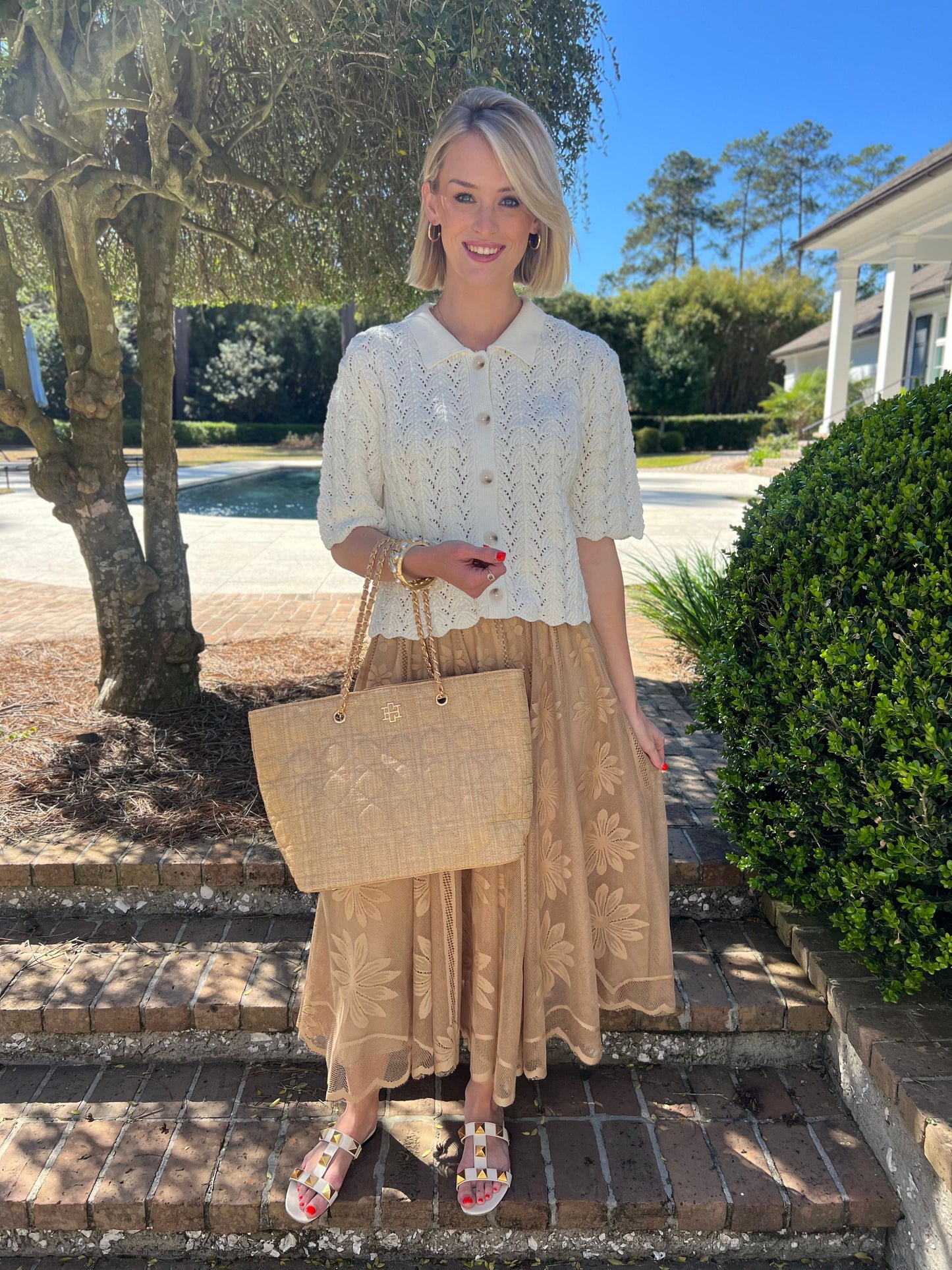 Pleasant Surprise Ivory Crotchet Cardigan