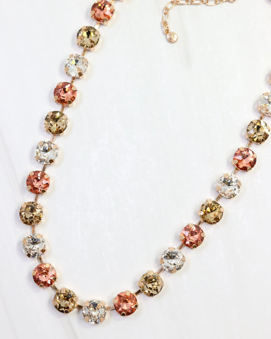 Andi Rhinestone Necklace TPZ LT MUL