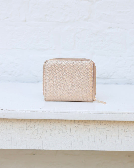 Blakely Wallet Woven Gold