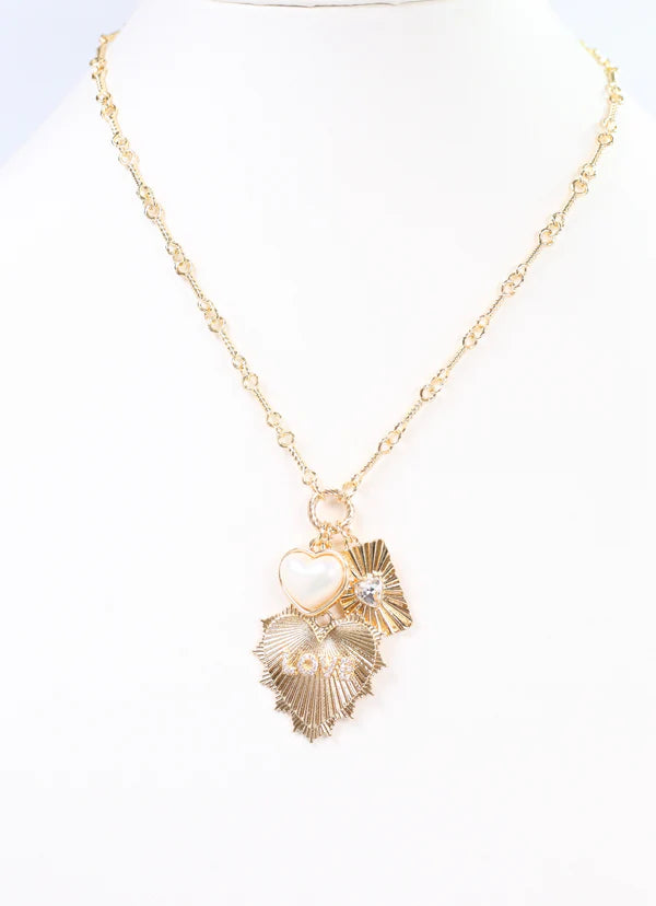 Olivier Charm Necklace Gold