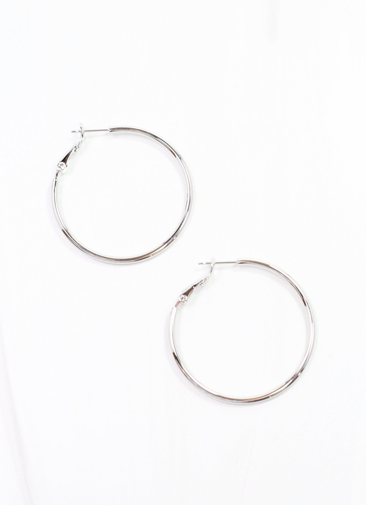 Rinaldi Hoop Earring Shiny Silver