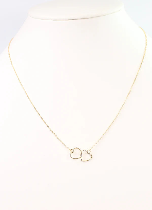 Theresa Heart Necklace Gold