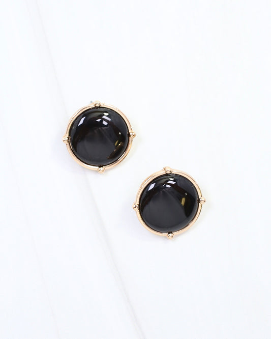 McKinley Stud Earring Black