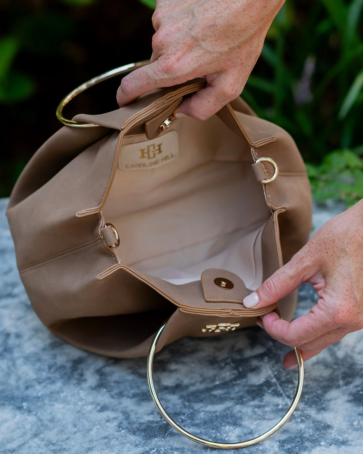 Brooks Bag with Rings Olive S