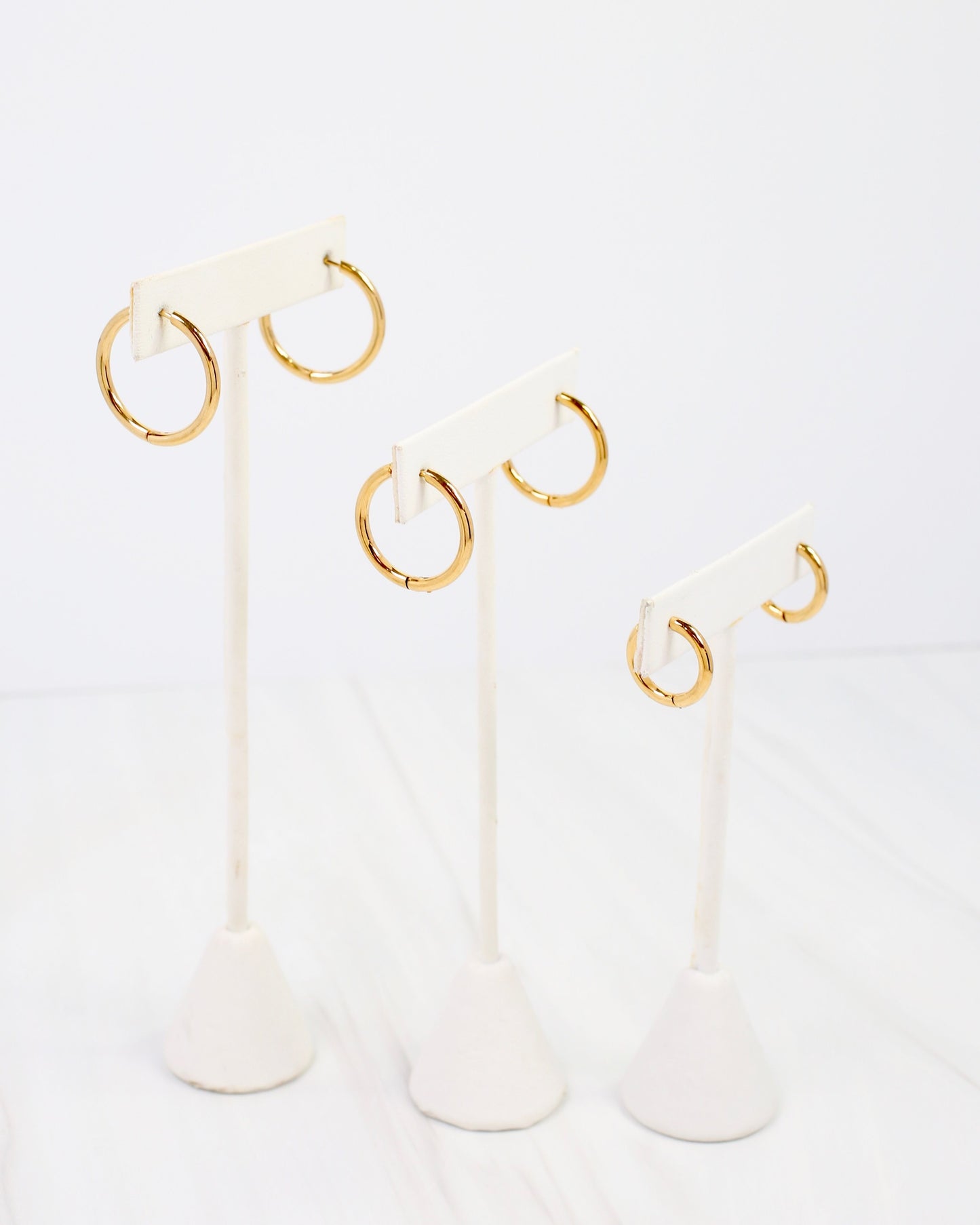 Seneca Falls Hoop Earring Trio WP Gold