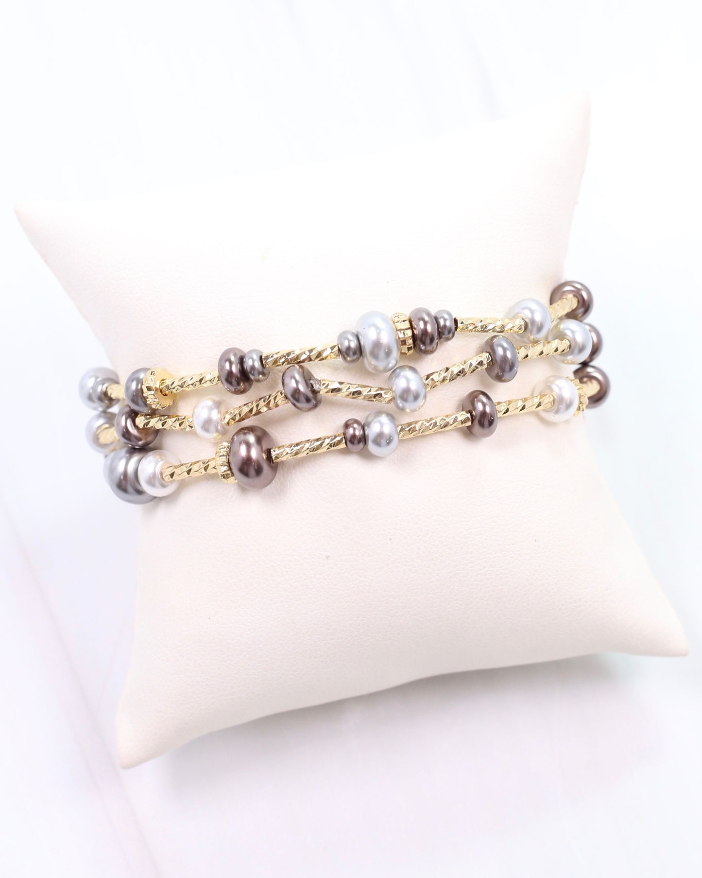 Lola Stretch Bracelet Set Grey