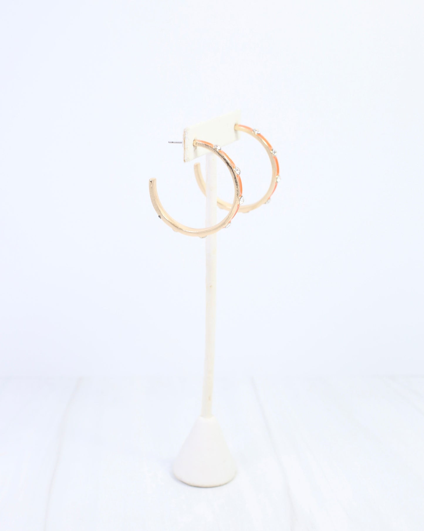 Bramwell Enamel Hoop Earring Orange