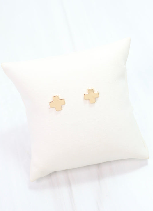 Rawls Cross Earring Gold