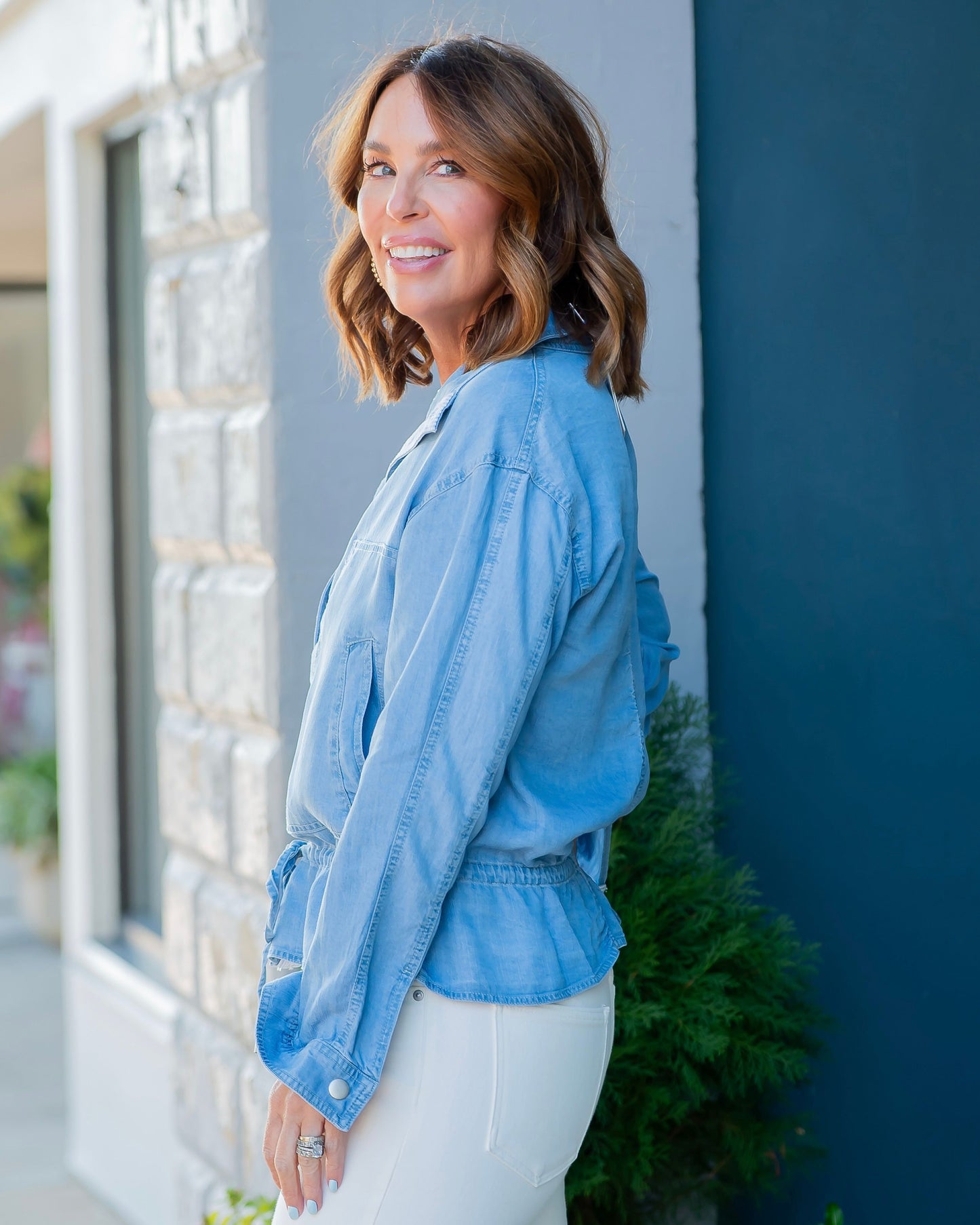 Memphis Chambray Washed Tencel Jacket