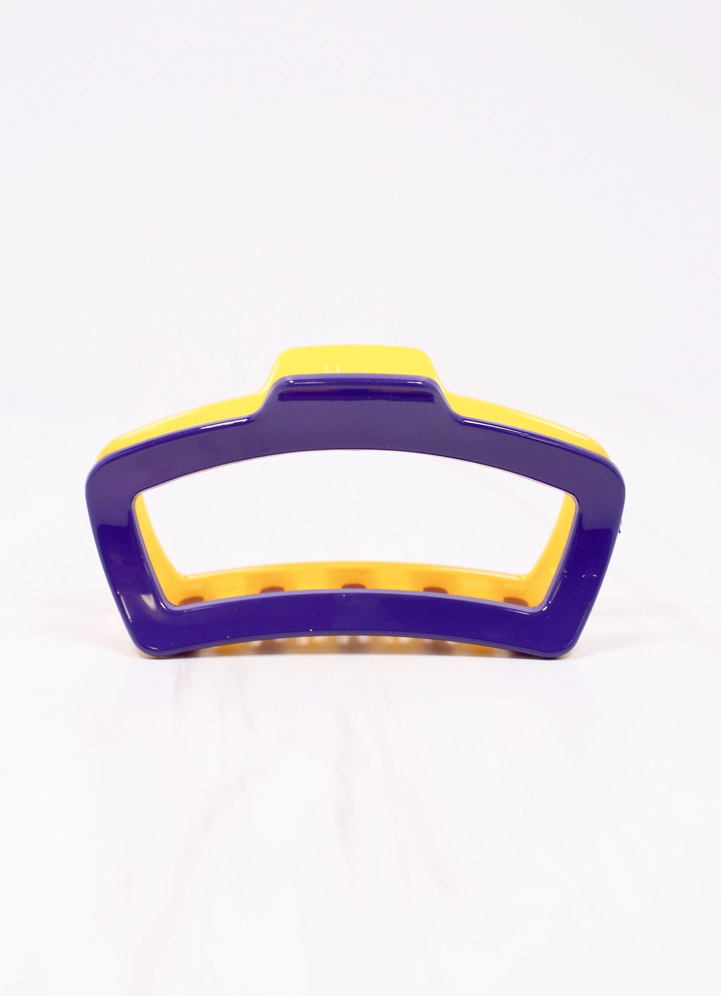 Jasmine Two Tone Hair Clip PURPLE YELLOW