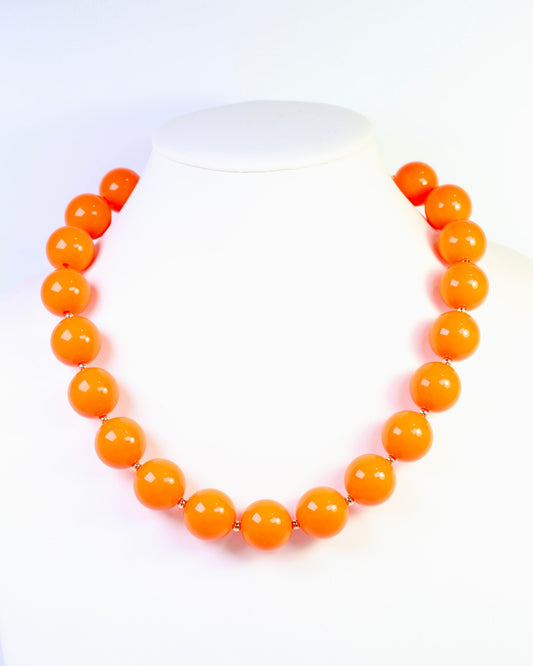 Megan Beaded Necklace Orange