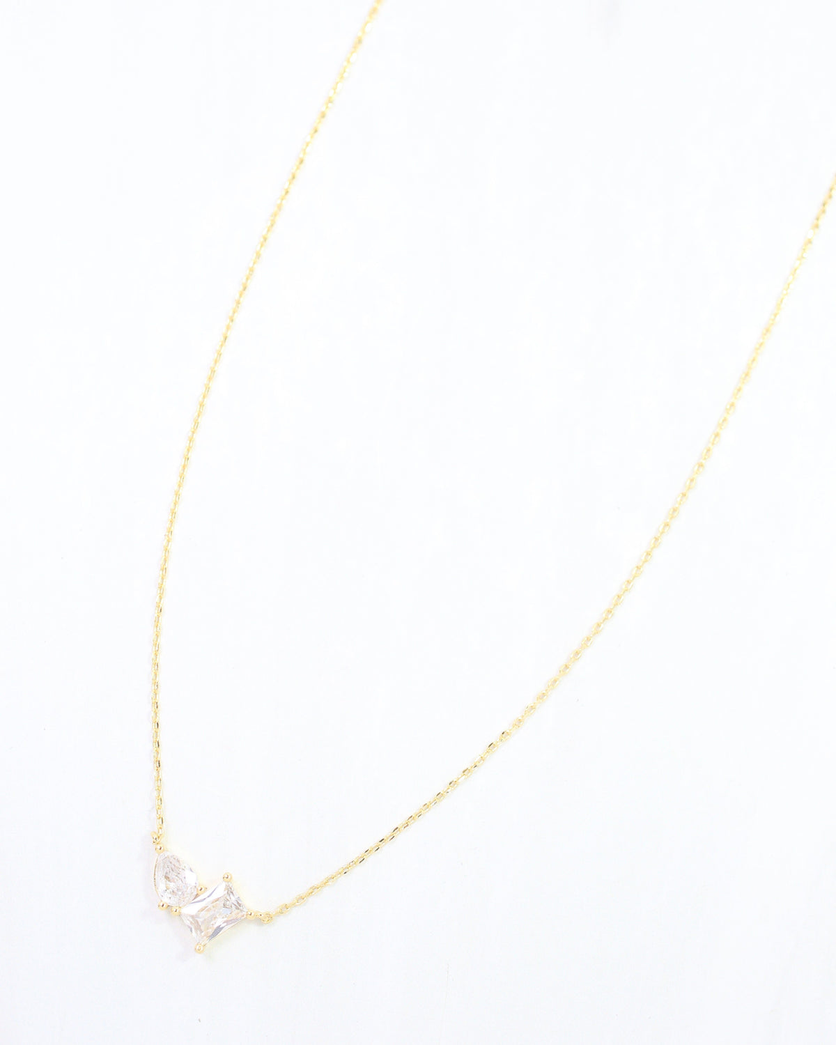 Mia CZ Necklace WR Gold