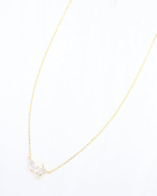 Mia CZ Necklace WR Gold