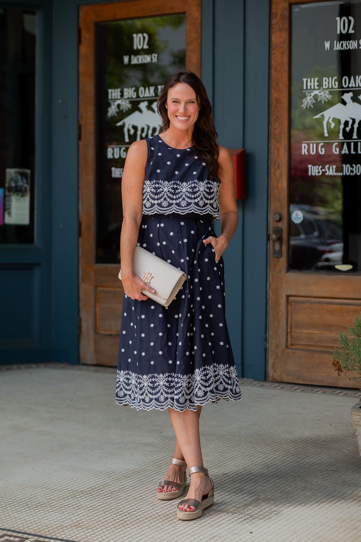 Dove Sleeveless Embroidered Dress
