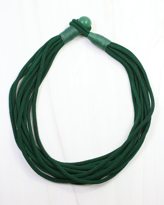 Cranston Cord Necklace Green