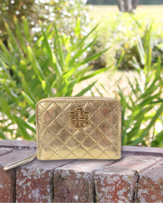 Nadine Zippered Wallet Champagne Pop