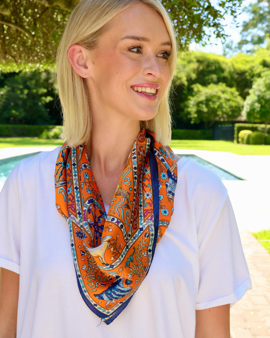 Queen of Sheba Scarf Orange