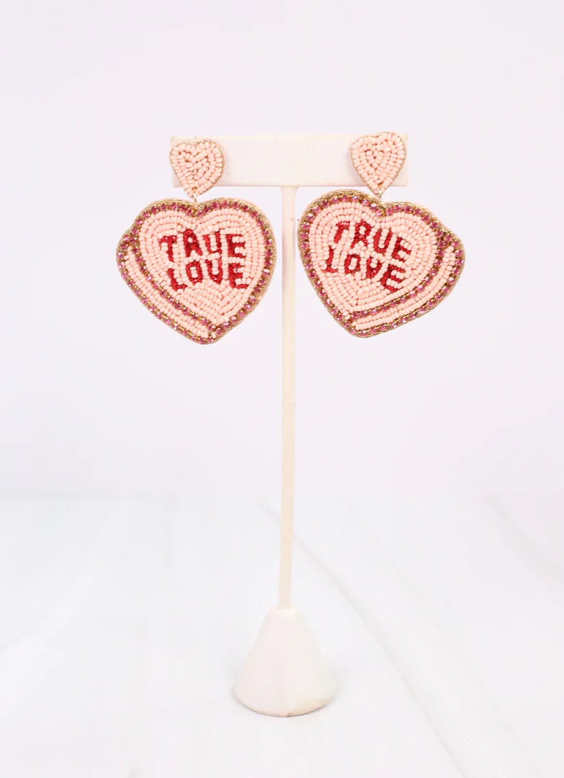 Tell Me About It Heart Earring PINK