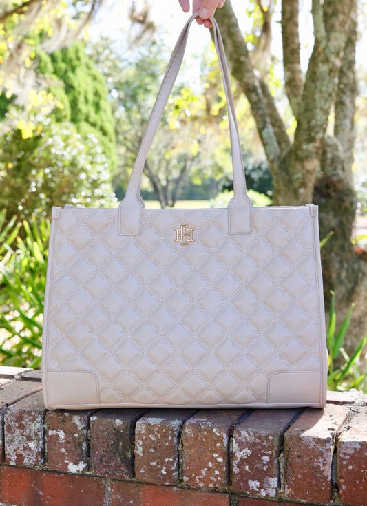 Shane Tote NUDE QUILTED DQ