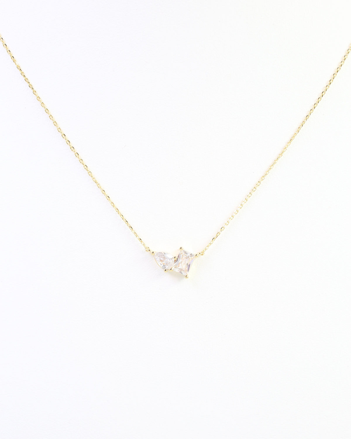 Mia CZ Necklace WR Gold