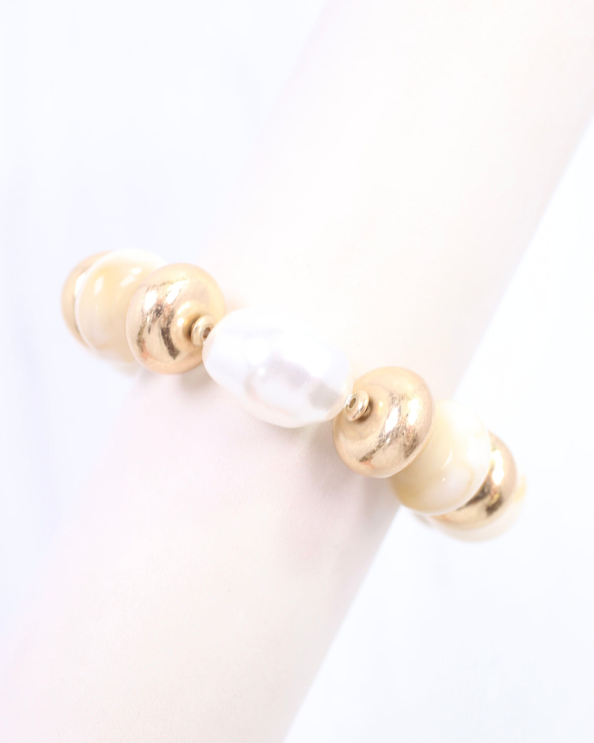 Abenger Beaded Bracelet White