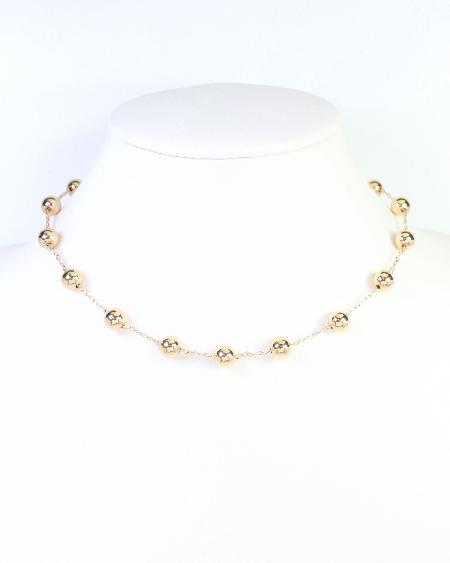McKayla Beaded Necklace WR Gold
