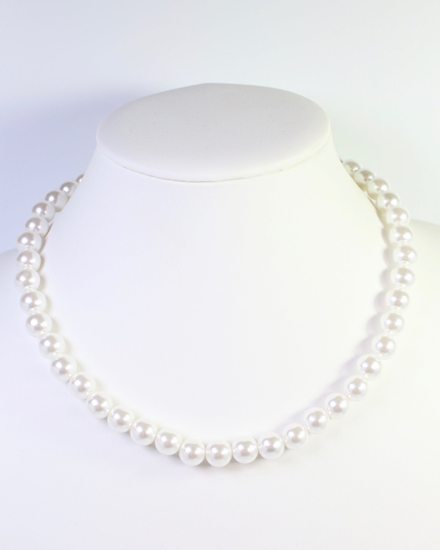 Greenville Pearl Necklace Cream