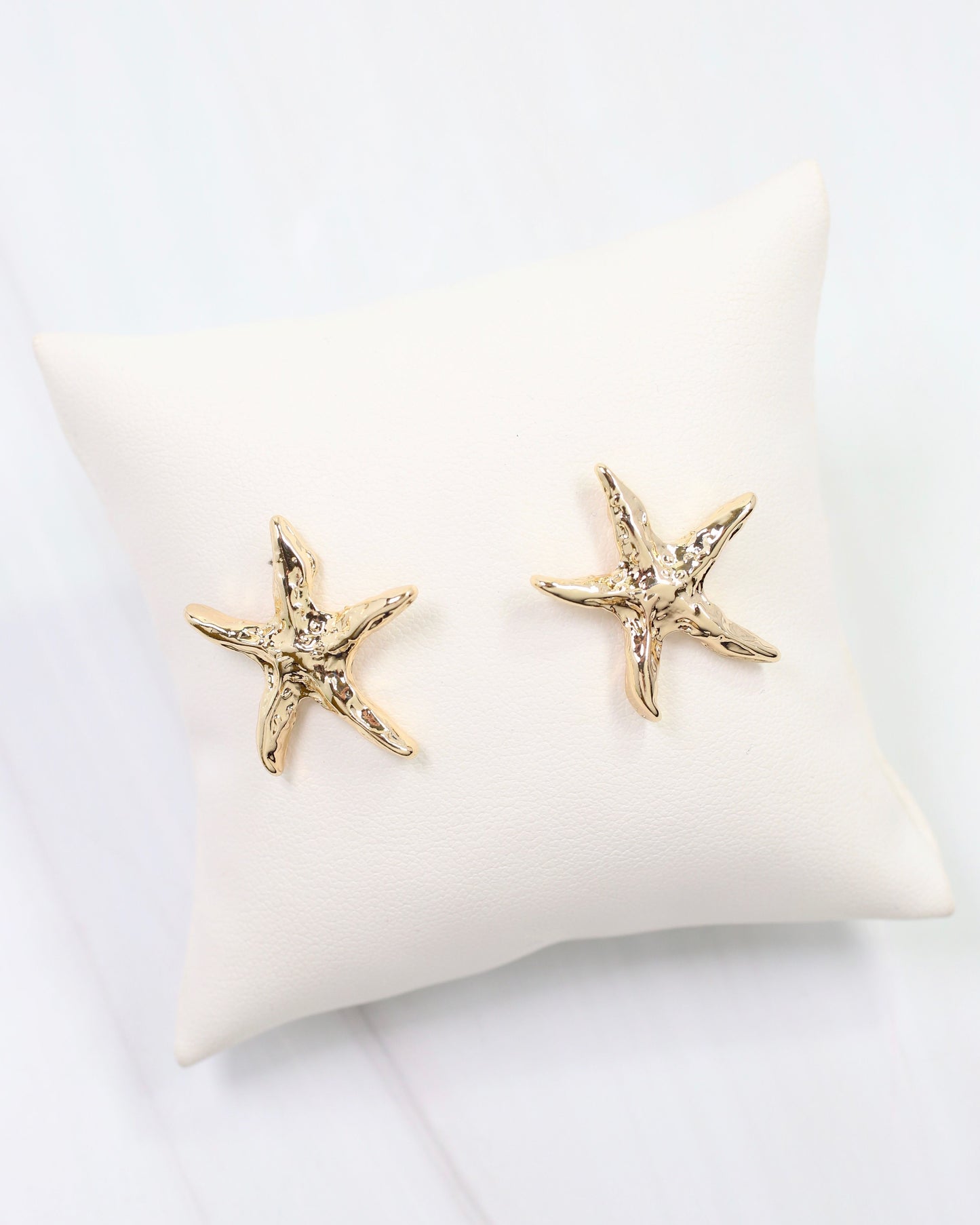 Lima Hammered Starfish Earring Gold