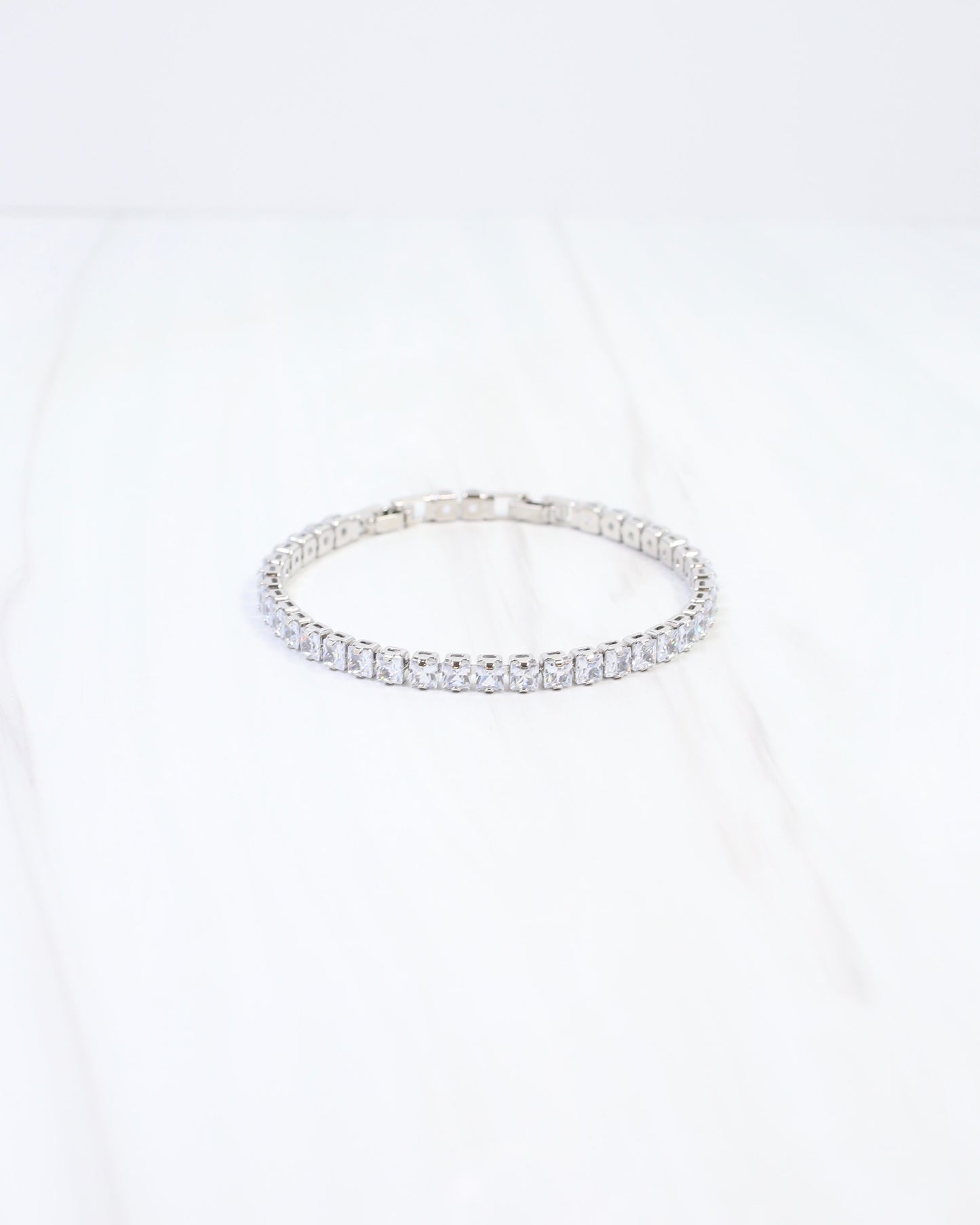 Laurel Tennis Bracelet Silver